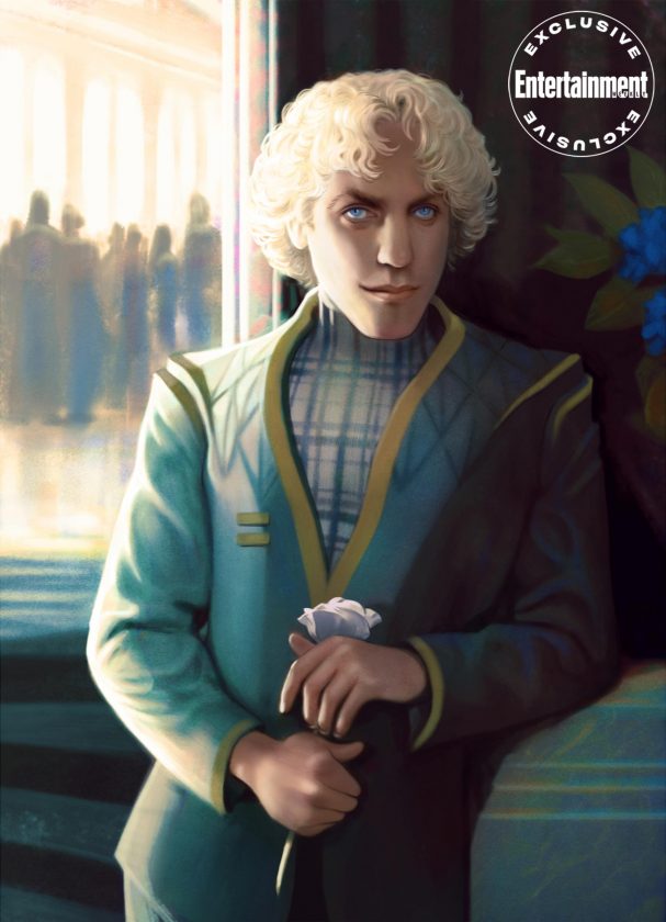 ilustración de coriolanus snow en the ballad os songbirds and snakes