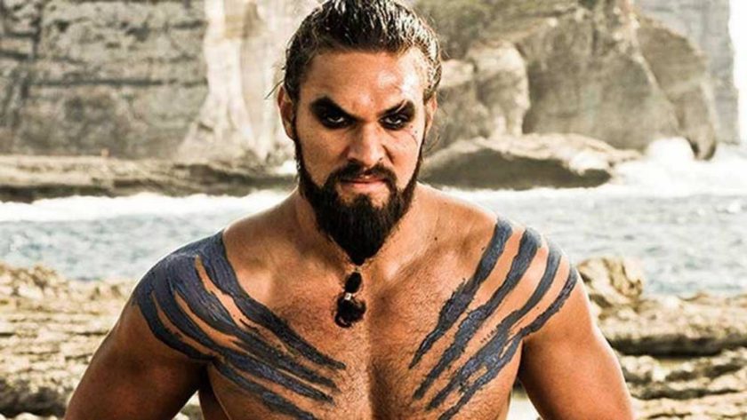 jason momoa como khal drogo en game of thrones