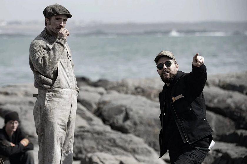 robert eggers y robert pattinson en el rodaje de el faro