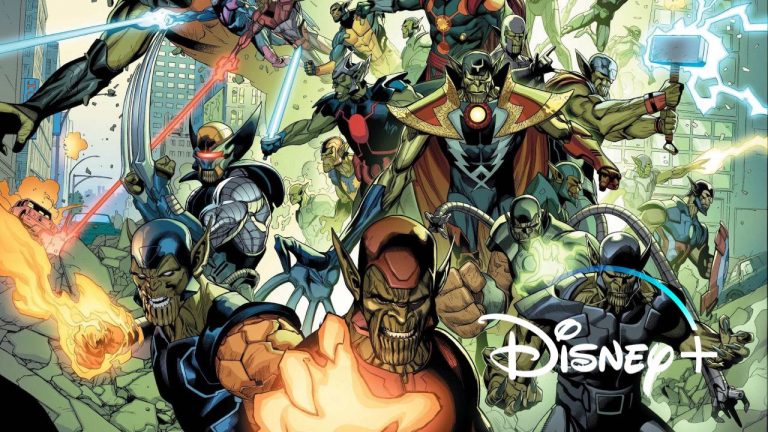 imagen de secret invasion con logo de disney+