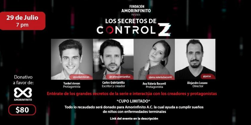 Elenco de Control Z hará evento para apoyar Fundación Amorinfinito A.C.