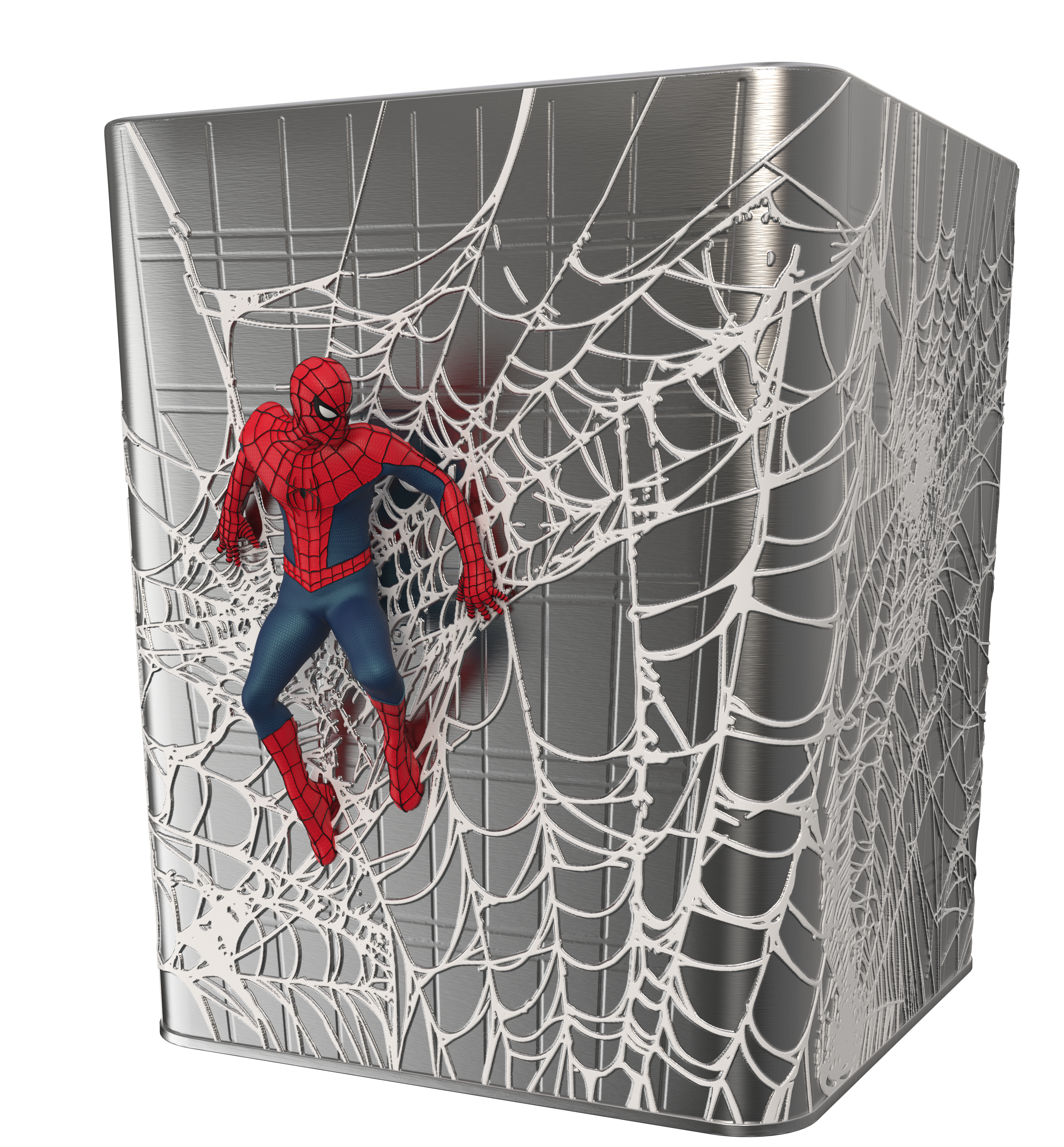 Vista lateral de la palomera de Spider-Man