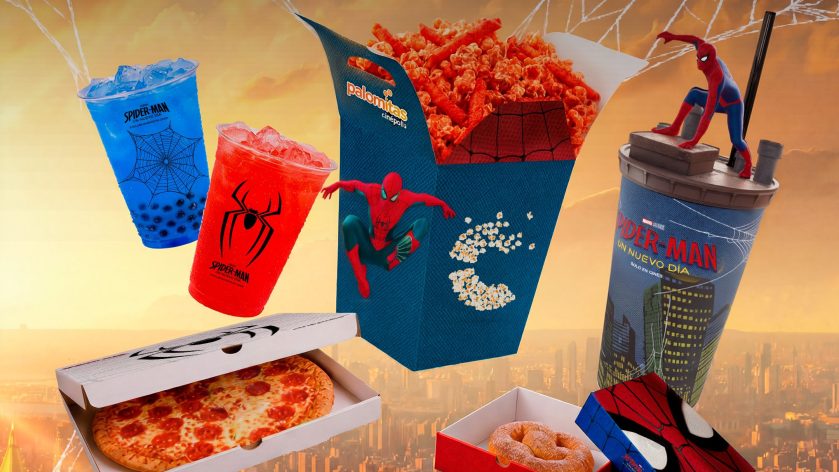 F-285 Arte menú temático Spiderman